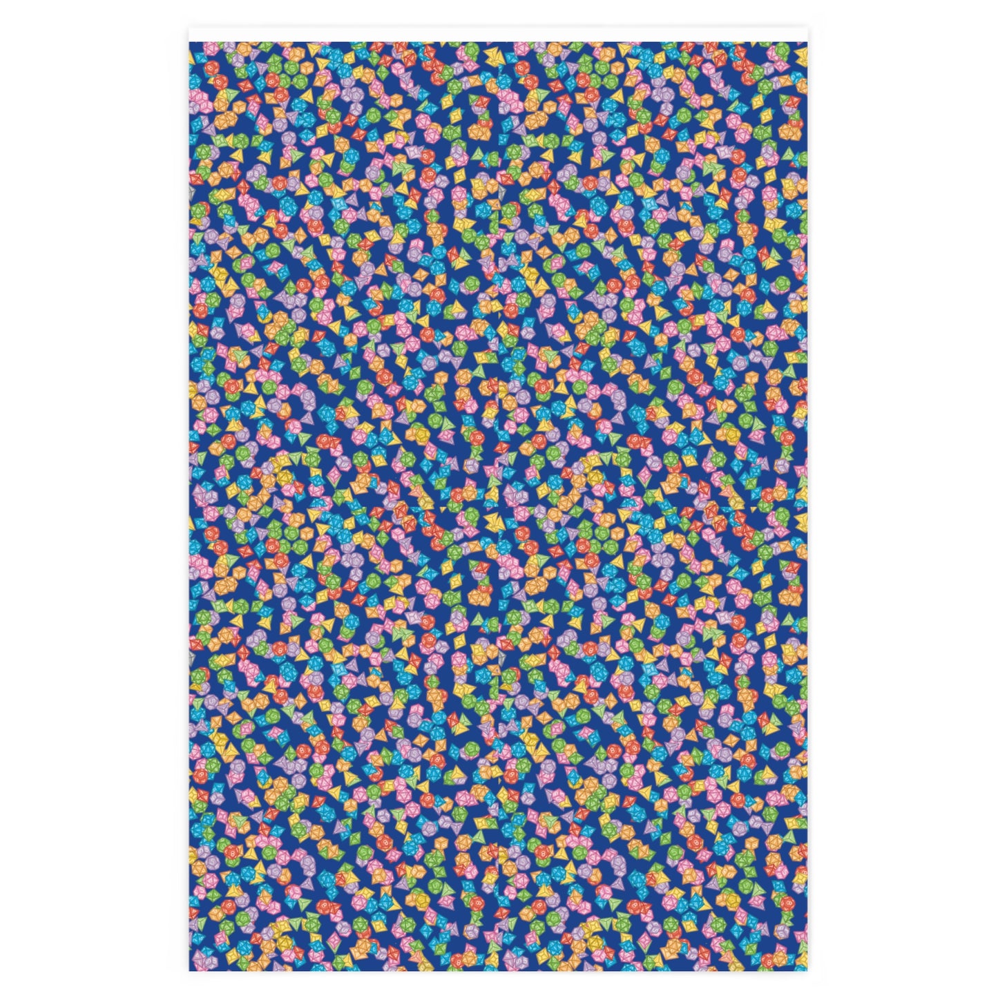 "Mega Dice Wrap" in Blue - Wrapping Paper (2 sizes)