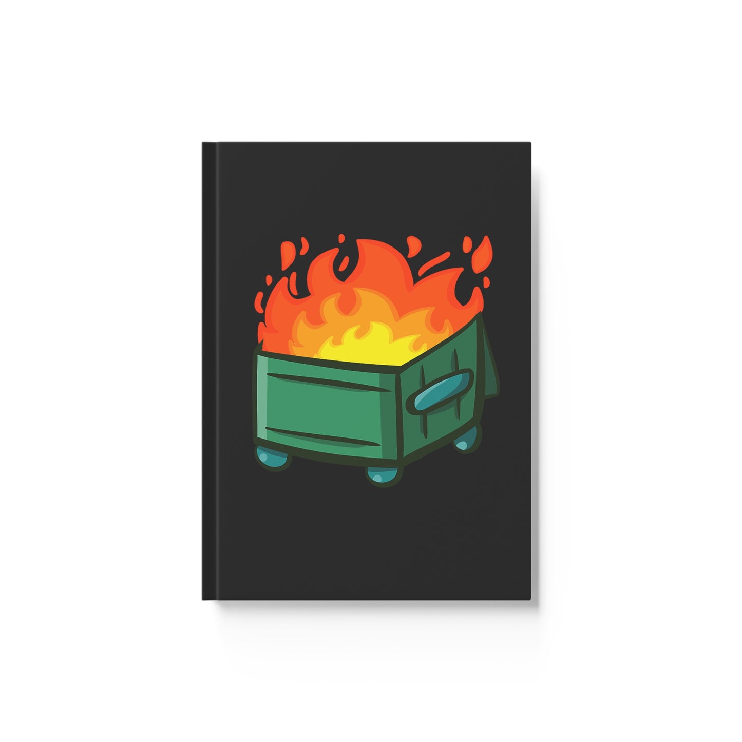 "Dumpster Fire" - Hard Backed Journal (Blank)