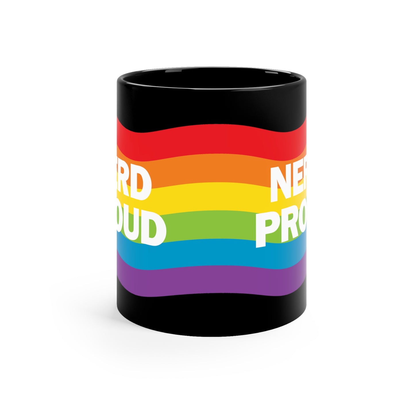 "Nerd Proud" - Black Mug (11oz)