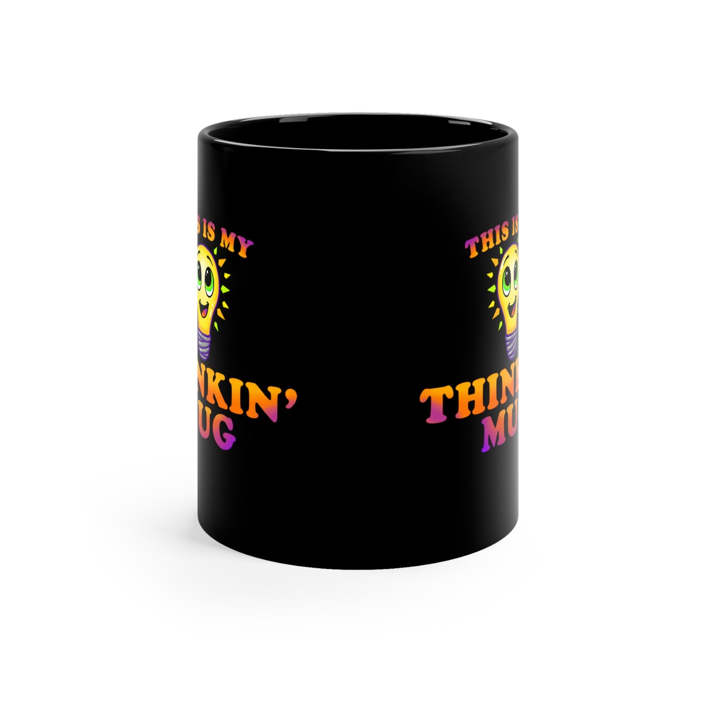 "Thinkin' Mug" Bulb - Black Mug (11oz)