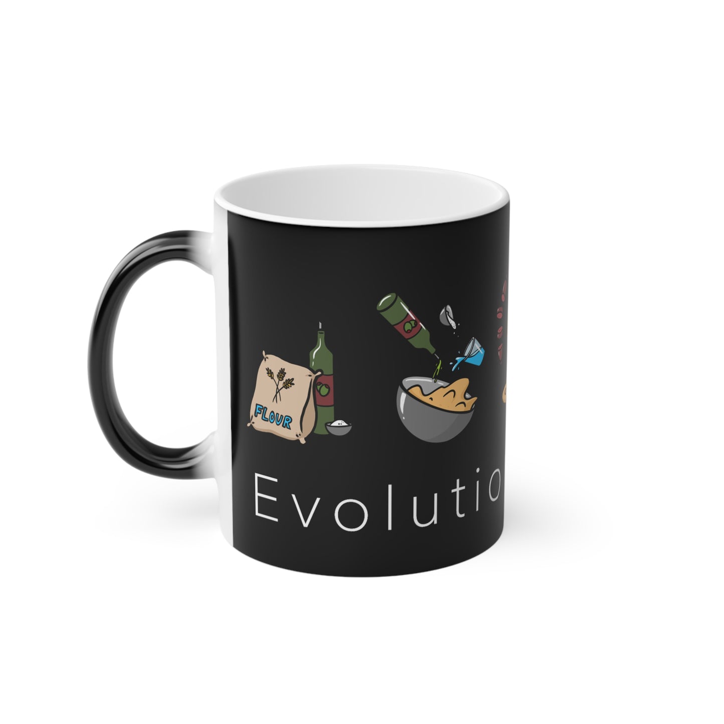 "Evolution of Pizza" - Magic Mug