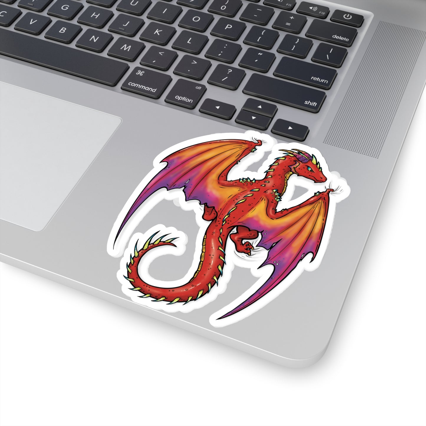 "Dragon (Red)" - Kiss-Cut Stickers (Multiple Sizes)