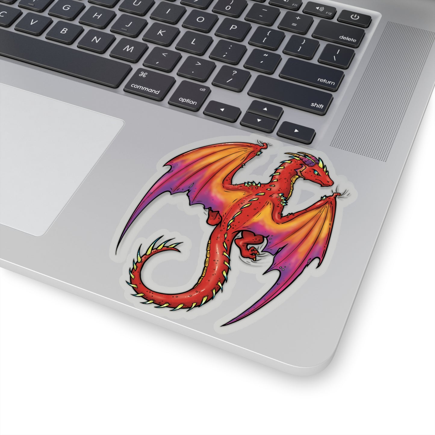 "Dragon (Red)" - Kiss-Cut Stickers (Multiple Sizes)