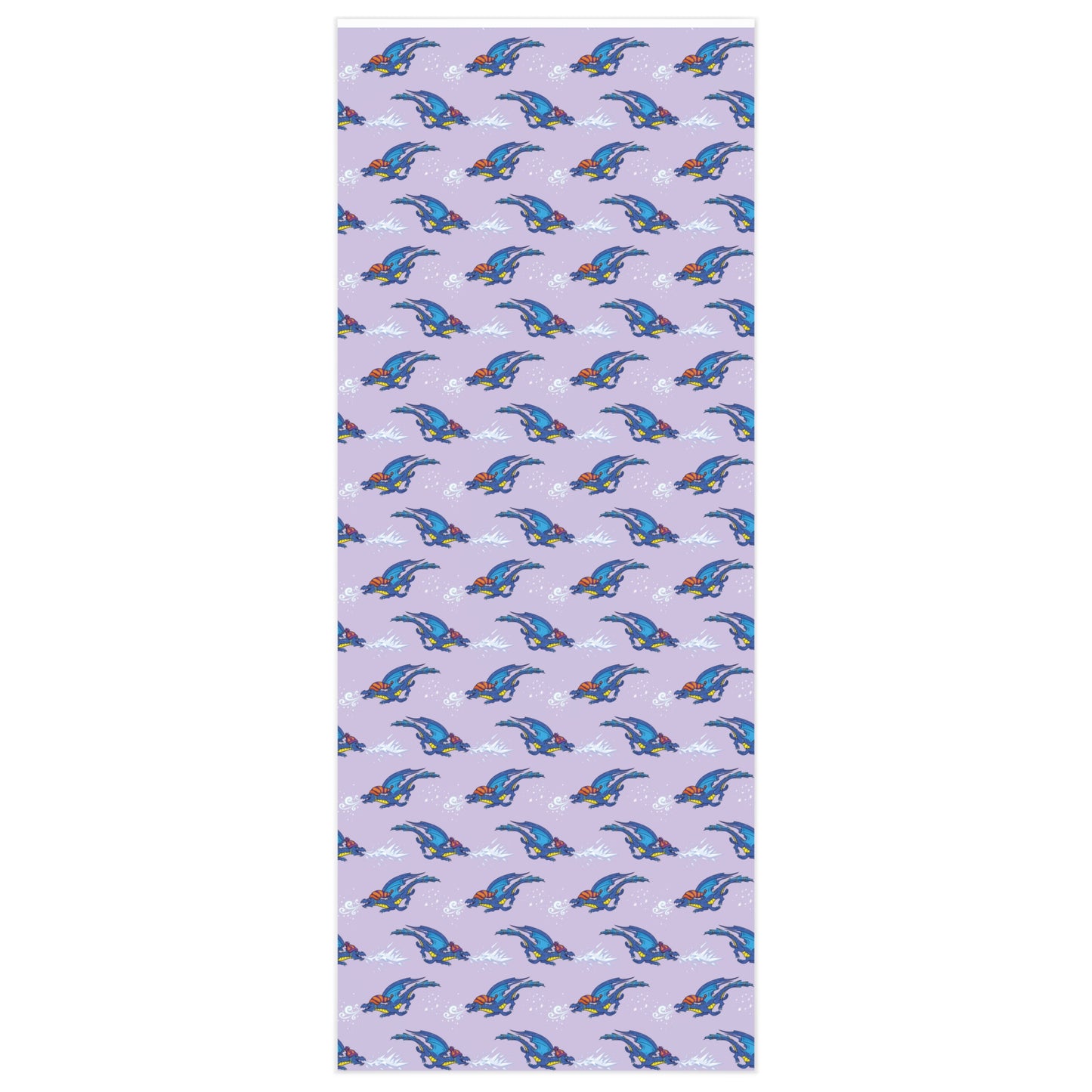 "Winter Dragon" in Lavender - Wrapping Paper (2 sizes)