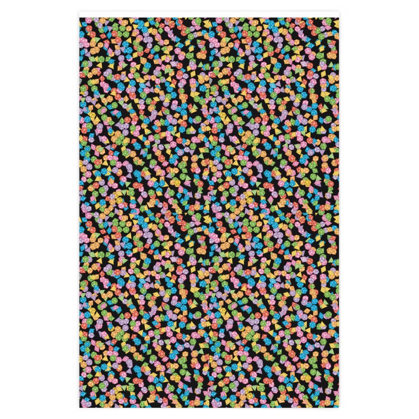 "Mega Dice Wrap" in Black - Wrapping Paper (2 sizes)