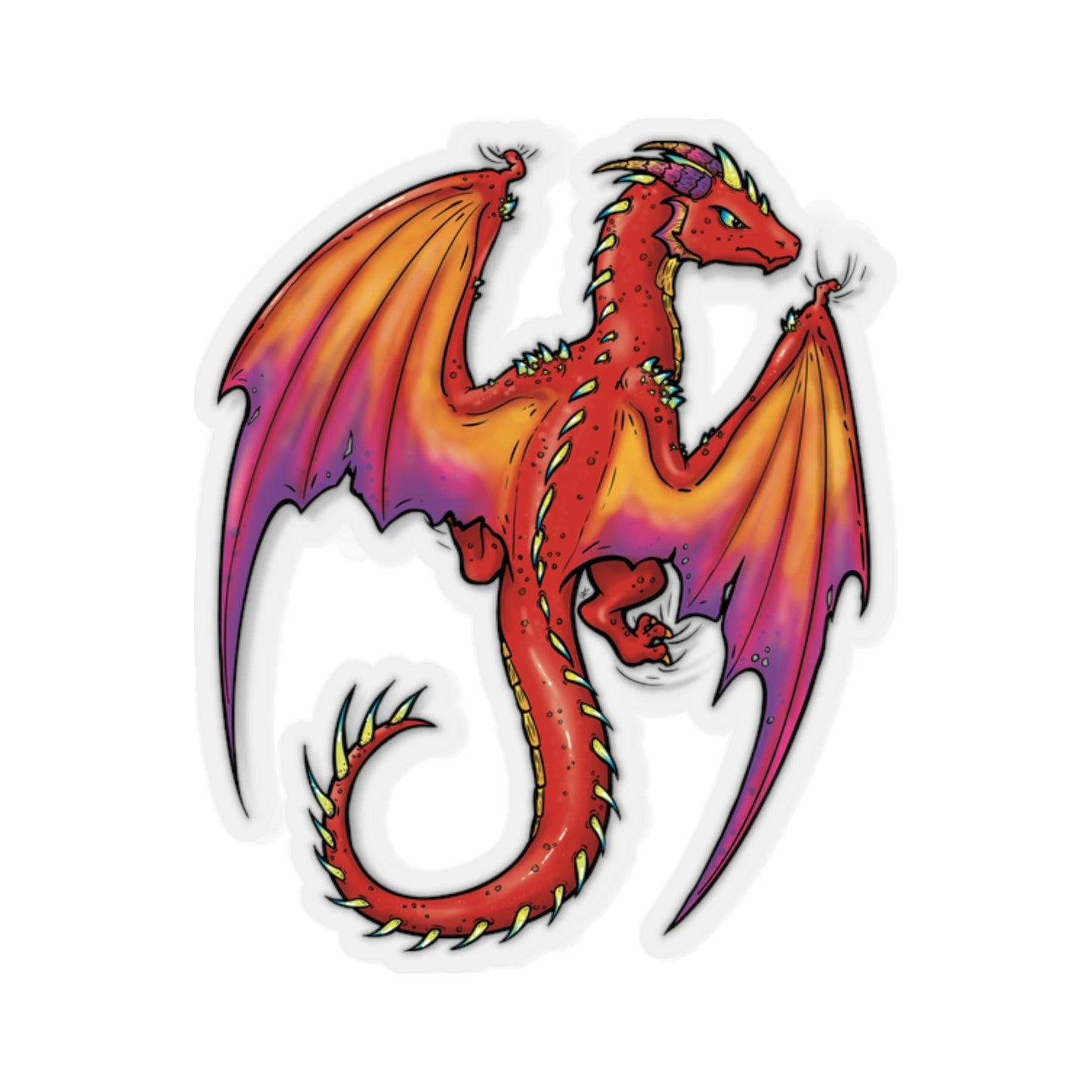 "Dragon (Red)" - Kiss-Cut Stickers
