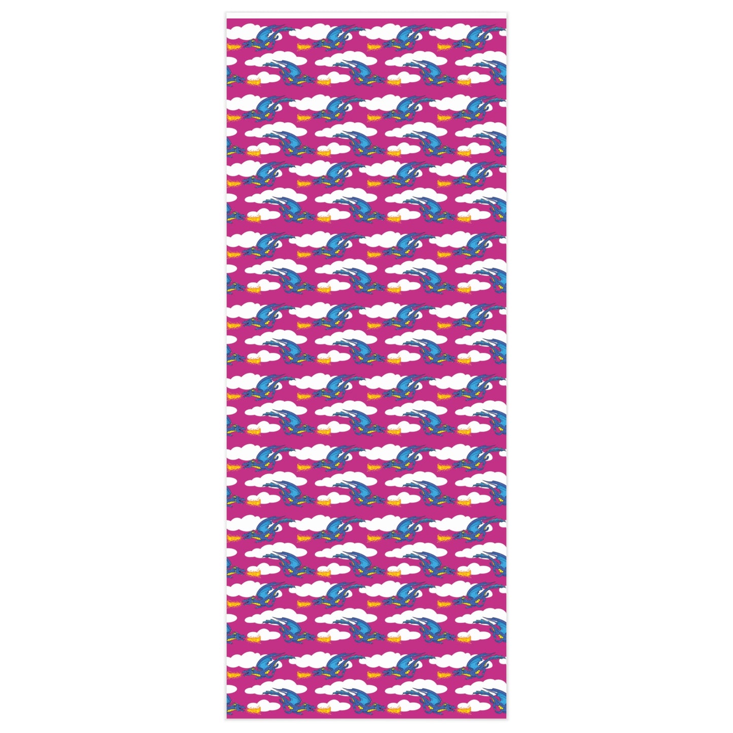 "Fire Dragon in the Clouds" in Lavender - Wrapping Paper (2 sizes)