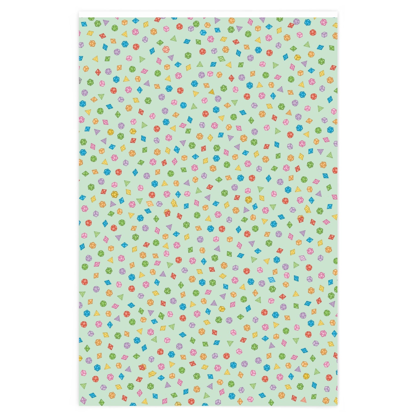 "Dice Wrap" in Green - Wrapping Paper (2 sizes)