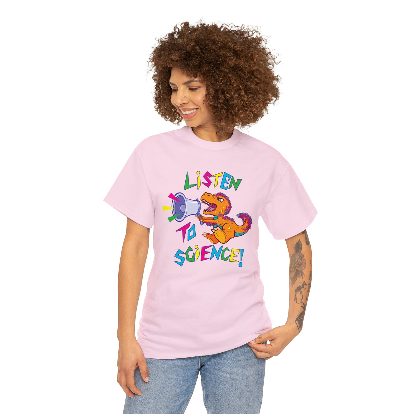 "Listen to Science!" - Heavy Cotton Tee (Multiple Color Options)