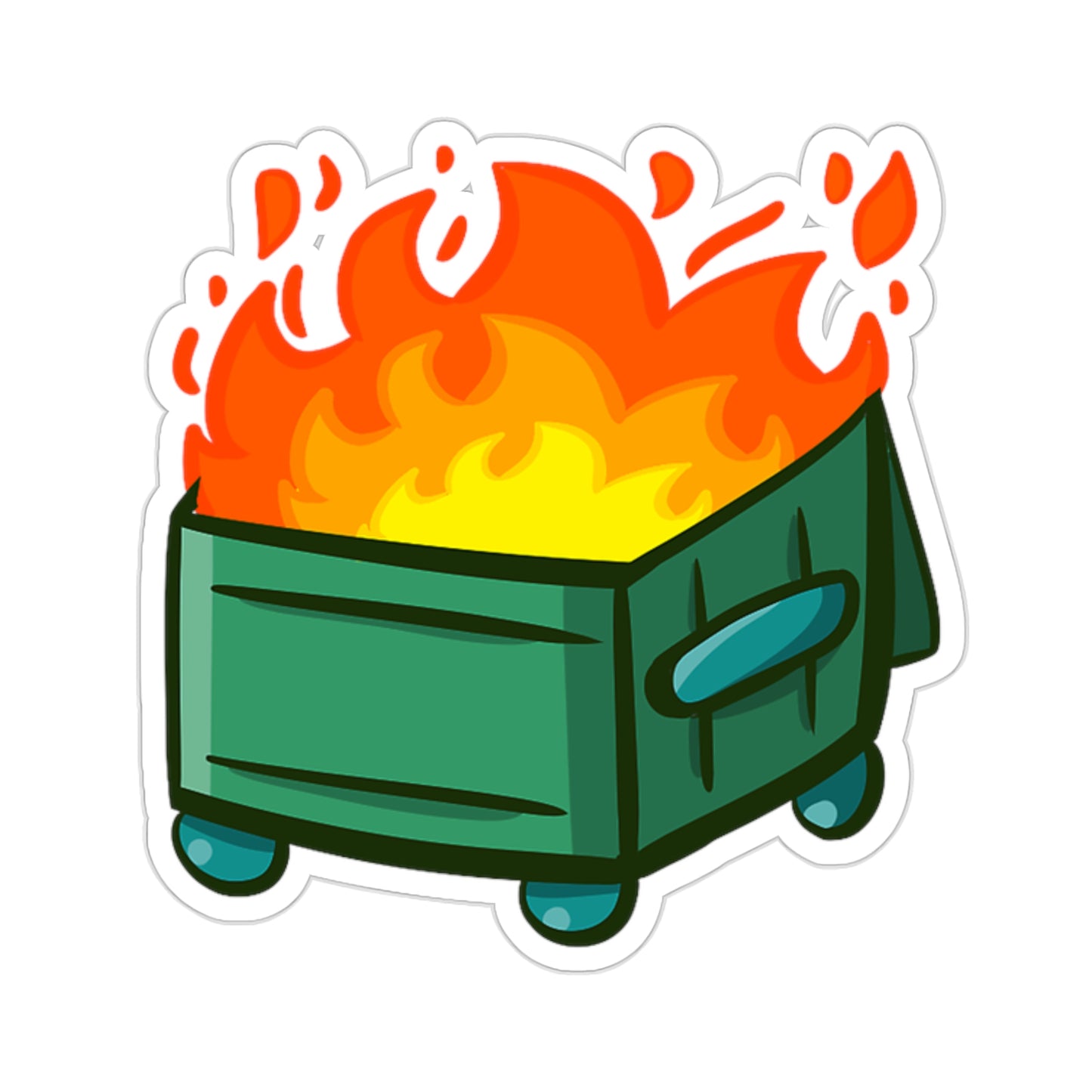 "Dumpster Fire" - Kiss-Cut Stickers