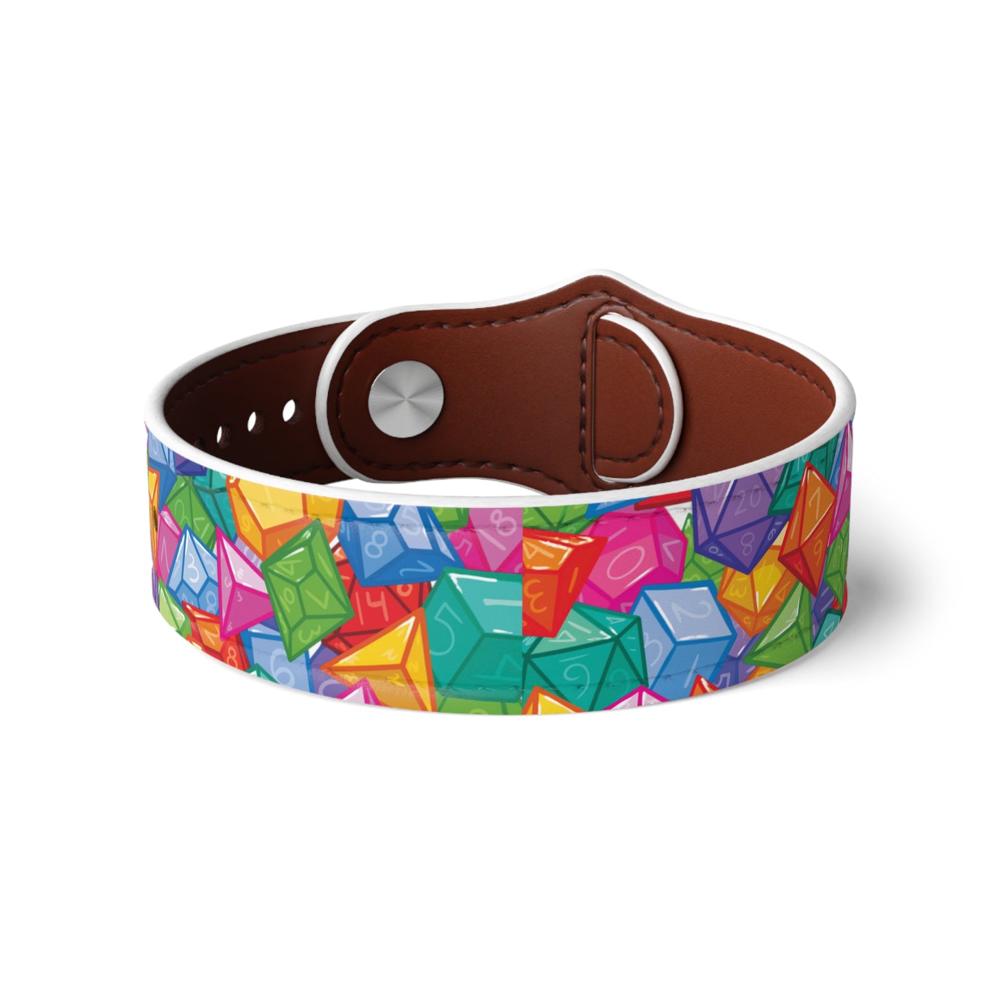 "Dice" - Faux Leather Wristband